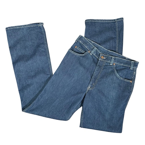 LEVI’S Vintage 70’s Movin’ On Embroidered High Waist Bootcut Jeans 32x34 - Picture 2 of 10